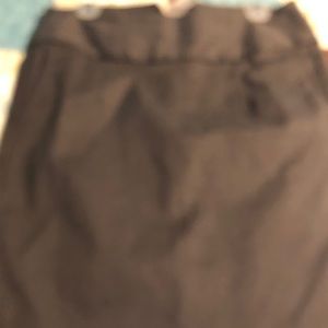 A grey pencil skirt